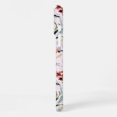 August Birth Flower Gladiolus Watercolor Pattern iPhone Hülle (Linke Seite)