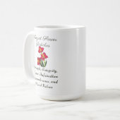 August Birth Month Blume Gladiolus Birth Gift Kaffeetasse (Vorderseite Links)