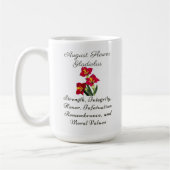 August Birth Month Blume Gladiolus Birth Gift Kaffeetasse (Links)