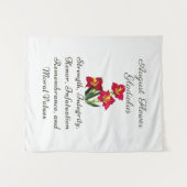 August Birth Month Blume Gladiolus Birth Gift Wandteppich (Vorderseite (Horizontal))