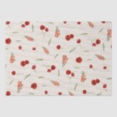 August Birth Month Blume Poppy Gladiolus Seidenpapier (Vorderseite)