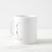 August Birth Month Girl | Monogram  Kaffeetasse (Vorderseite Links)