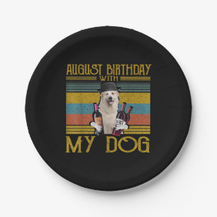 August Birthday With My Great Pyrenees Dog 2020 Pappteller