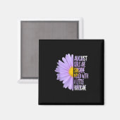 August Birthday Womens Gift Funny Daisy Aster Gesc Magnet (Vorderseite/Rückseite)