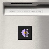 August Birthday Womens Gift Funny Daisy Aster Gesc Magnet (In Situ (Geschirrspüler))