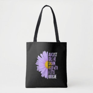 August Birthday Womens Gift Funny Daisy Aster Gesc Tasche