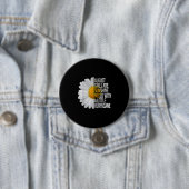 August Birthday Womens Gift Funny Daisy Zitat Gesc Button (Beispiel)
