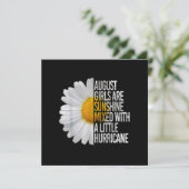 August Birthday Womens Gift Funny Quote Geschenk Einladung (Stehend Vorderseite)