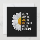 August Birthday Womens Gift Funny Quote Geschenk Einladung (Vorderseite)