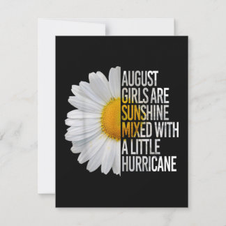 August Birthday Womens Gift Funny Quote Geschenk Einladung