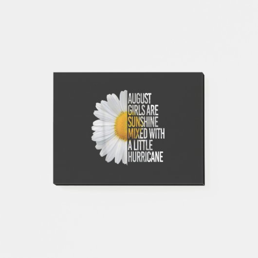 August Birthday Womens Gift Funny Quote Geschenk Post-it Klebezettel (Vorderseite)