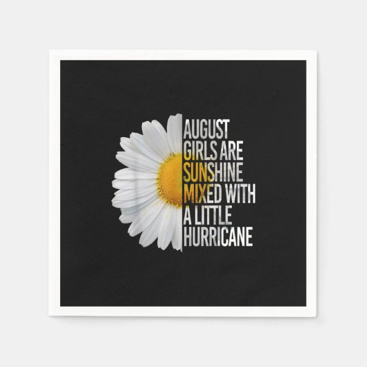 August Birthday Womens Gift Funny Quote Geschenk Serviette (Vorderseite)