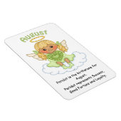 August Birthstone Angel Blonde Premium Magnet (Rechte Seite)