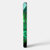August Birthstone Peridot Abstrakt Neon Crystal Case-Mate iPhone Hülle (Rückseite / Links)
