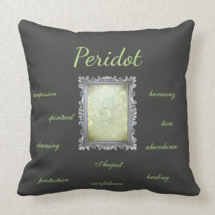 August Birthstone Peridot-Fee Kissen