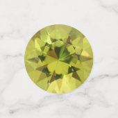August Birthstone Peridot Konfetti (Klein Vorderseite)