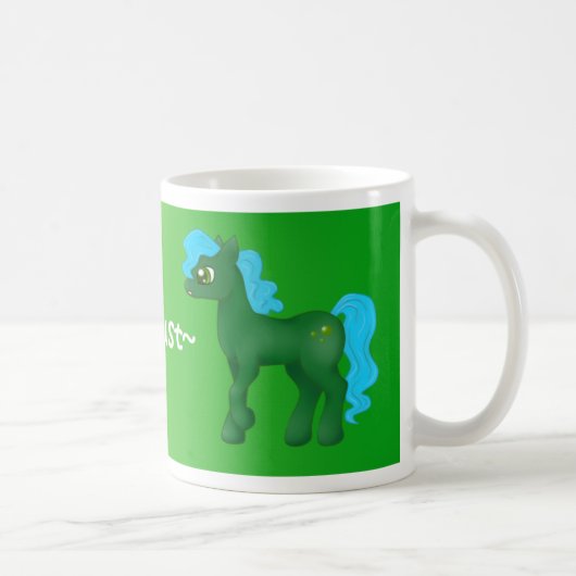 August Birthstone Pony-Tasse Kaffeetasse (Rechts)