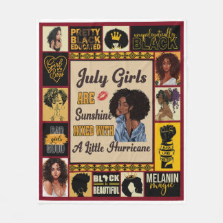 August Black Women Sunshine Mixed Fleecedecke