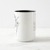 August Bridesmaid | Gladiolus Birth Blume Tasse (Zentrum)