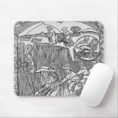 August, erntend, Löwe Mousepad (Mit Mouse)
