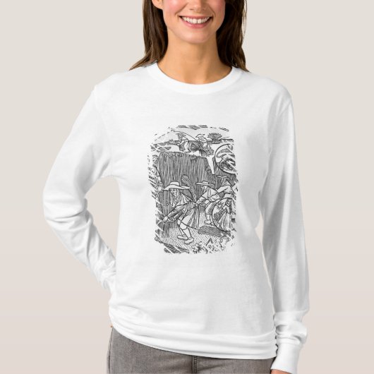 August, erntend, Löwe T-Shirt (Vorderseite)