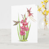 August-Fee-Geburtstag Karte (Gelbe Blume)