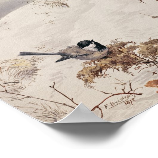 August | Fidelia Bridges Poster (Ecke)