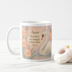 August Flamingo Bibelvers Christlicher Geburtstag Kaffeetasse