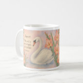 August Flamingo Bibelvers Christlicher Geburtstag  Kaffeetasse (Vorderseite Links)