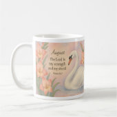 August Flamingo Bibelvers Christlicher Geburtstag  Kaffeetasse (Links)