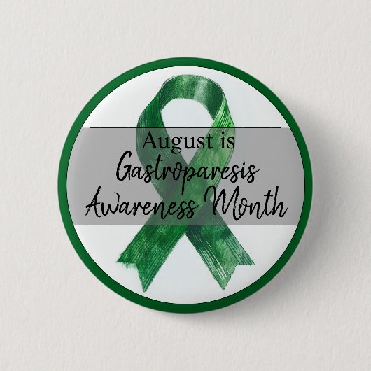August Gastroparesis Awareness Montag Button (Vorderseite)