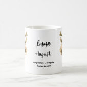 August Geburt Blume Gladiolus Kaffeetasse (Mittel)