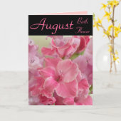 August-Geburts-Blume - Gladiola Anmerkungs-Karte Karte (Gelbe Blume)