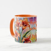 August Geburtsmonat Blume Gladiolus's. Gladiolus Tasse (Vorderseite Links)