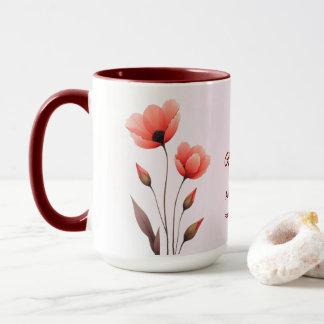 August Geburtsmonat Blume Kaffeemaschine Tasse