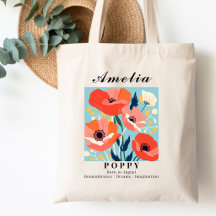 August-Geburtsmonatsblume Mohn Einkaufen Lesen
