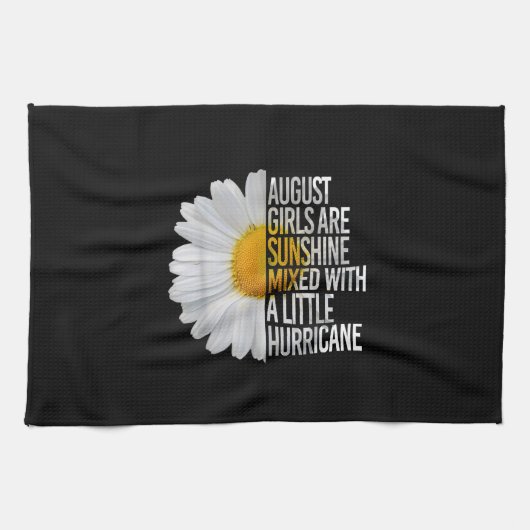 August Geburtstag Frauen Geschenk Funny Zitat Gesc Geschirrtuch (Horizontal)