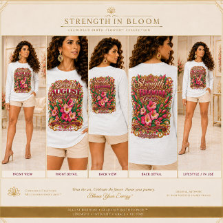 AUGUST GEBURTSTAG • GLADIOLUS GEBURTSBLUME T-Shirt