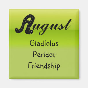 August Geburtstag Magnet