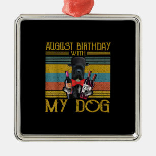August Geburtstag mit meinem Cane Corso Dog 2020 Ornament Aus Metall