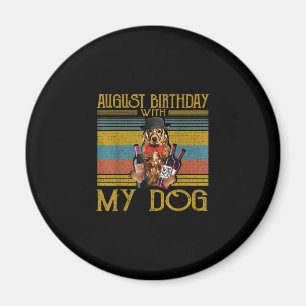 August Geburtstag mit meinem irischen Setter Hund Magnet