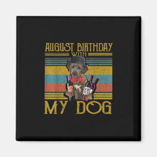 August Geburtstag mit meinem irischen Wolfhound Hu Magnet