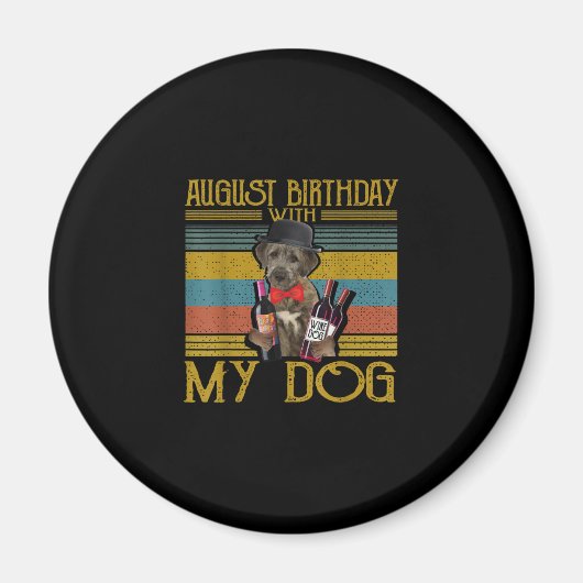 August Geburtstag mit meinem irischen Wolfhound Hu Magnet (Vorne)