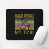 August Geburtstag mit meinem irischen Wolfhound Hu Mousepad (Mit Mouse)
