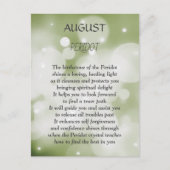 August Geburtstag Peridot Postkarte (Vorderseite)