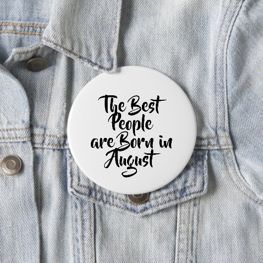 "August-" Geburtstags-Knopf Button (Beispiel)