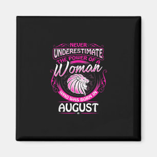 August Geburtstagsgeschenk Frau Löwe Sternzeichen Magnet