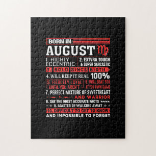 August Geburtstagsgeschenke - Geboren im August Ju Puzzle