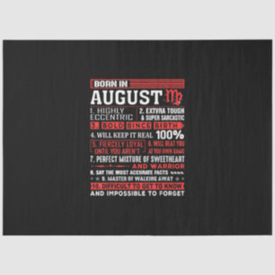 August Geburtstagsgeschenke - Geboren im August Ju Seidenpapier