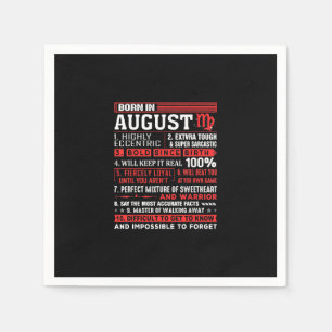 August Geburtstagsgeschenke - Geboren im August Ju Serviette